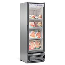 Freezer/Conservador Vertical Conveniência para Sorvetes e Congelados GCVC-45 TI Tipo Inox 445 Litros Frost Free Gelopar