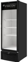 Freezer conservador vertical tripla ação p.vidro vcet-569 preto/220v- fricon