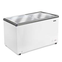 Freezer e Conservador Expositor Horizontal EOS 247L 2 Portas de Vidro EEH300XX 220V
