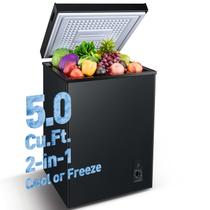 Freezer Horizontal Anypro 5,0 pés cúbicos Compacto Preto Freezer Horizontal Anypro 5,0 pés cúbicos Compacto Preto