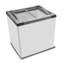 Freezer Horizontal Congelados Tampa Vidro 144l Nf20 Metalfrio 220v 220v