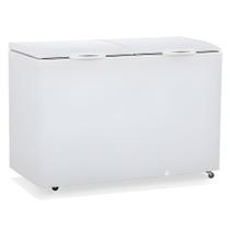 Freezer Horizontal Dupla Açao Ghb-410 Bin Branco 2 Tampas Cega 411L Bivolt - Gelopar