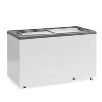 Freezer Horizontal Expositor GHD-400 Cz Dupla Ação Vidro Reto Deslizante 395L Gelopar 220v