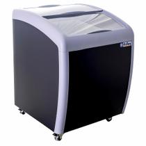 Freezer Horizontal Frilux 160 Litros Preto Vidro Curvo 220V RF-105-C-P