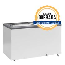 Freezer Horizontal Ghd 400h Branco 400 Litros 2 Tampa Vidro Sem Cesto 220v Gelopar