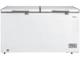 Freezer Horizontal Midea 362L 2 Portas MDRC522FZD011 Branco Freezer Horizontal Midea 362L 2 Portas MDRC522FZD011 Branco
