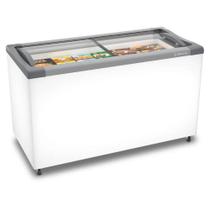 Freezer Horizontal NF40S Expositor Tampa De Vidro NF40S Branco 399 Litros - Metalfrio
