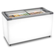 Freezer Horizontal NF40S Expositor Tampa De Vidro NF40S Branco 399 Litros - Metalfrio Freezer Horizontal NF40S Expositor Tampa De Vidro NF40S Branco 399 Litros - Metalfrio