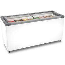 Freezer Horizontal Tampa De Vidro Refrigerador De 505 Litros NF55 - Metalfrio
