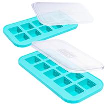 Freezer Molds Souper Cubes, 30 ml de silicone, pacote com 2 unidades Aqua Freezer Molds Souper Cubes, 30 ml de silicone, pacote com 2 unidades Aqua