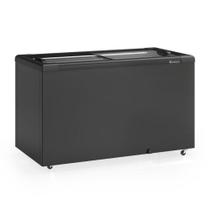 Freezer Plano Horizontal Gelopar GHD400LB Degelo Manual 395L Iluminação LED Revestimento Preto 220V Freezer Plano Horizontal Gelopar GHD400LB Degelo Manual 395L Iluminação LED Revestimento Preto 220V