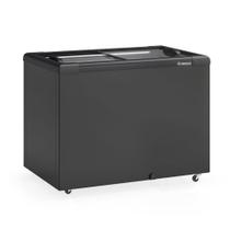 Freezer Plano Vidro Reto Deslizante 295L GHD300LB All Black Gelopar 220V