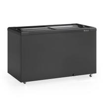 Freezer Plano Vidro Reto Deslizante 395L GHD400LB All Black Gelopar 220V