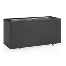 Freezer Plano Vidro Reto Deslizante 500L GHD500LB All Black Gelopar 220V Freezer Plano Vidro Reto Deslizante 500L GHD500LB All Black Gelopar 220V