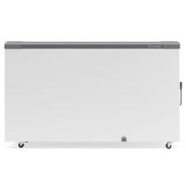 Freezer Plano Vidro Reto Deslizante com LED GHD400L Cinza Gelopar 110V