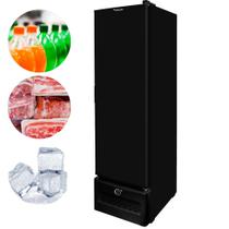 Freezer Vertical Conservador Tripla Ação 284 L Preto Porta Cega VCET 284C Fricon