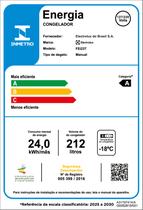 Freezer Vertical Electrolux Efficient 212 Litros Inverter SmartBivolt Branco FEI23T Freezer Vertical Electrolux Efficient 212 Litros Inverter SmartBivolt Branco FEI23T