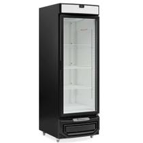 Freezer Vertical Inverter Porta de Vidro 572L Congelados GFI-57 PR Preto Gelopar - Frost Free + Fechamento Automático + Rodízios