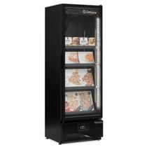 Freezer Vertical Porta de Vidro 445L Conveniência GCVC-45 CB PR All Black Gelopar - LED Perimetral e -12C a -20C