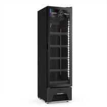 Freezer Vertical Sorvetes Frost Free -18 a -22ºc Slim Inverter 204/337l Vf28 All Black 220v - Metalfrio