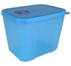 Freezertime 1 Litro Base Translúcida e Tampa Azul Tupperware