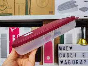 Freezertime 550ml - cor transparente e tampa Marsala - Tupperware