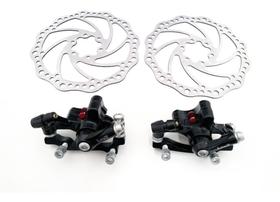 Freio A Disco Bicicleta Pinça + Disco Alumínio Bike Mtb