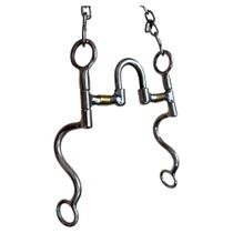 Freio Articulado Inox Perna S com Salivador em Bronze