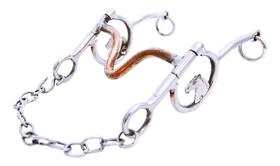Freio Cavalinho Inox com Bucal de Bronze Para Cavalo Mula Freio Cavalinho Inox com Bucal de Bronze Para Cavalo Mula