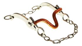 Freio Cavalos Agua-choca Pesado Em Inox Com Bocal De Cobre.