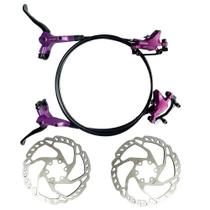 Freio Disc Hidr Alum Gta Par Roxo C/ Discos