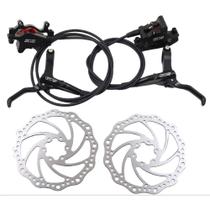 Freio Disco Gts Hidraulico Óleo + 2 Disco P/ Bike