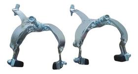 Freio Ferradura Bicicleta Side Pull Aço Cromado 55-73mm