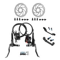 Freio Hidráulico Shimano Mt200 Par C/ Discos E Adaptadores