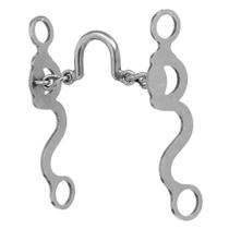 Freio Maluco Inox com Bocal de Corrente Bronc-Steel 31681