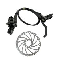 Freio para Bike MTB a Disco Hidraulico Dianteiro Preto com Rotor e Parafusos tipo absolute GTA Freio para Bike MTB a Disco Hidraulico Dianteiro Preto com Rotor e Parafusos tipo absolute GTA
