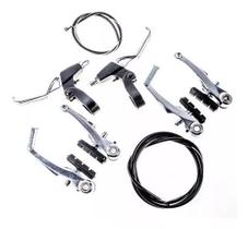 Freio V-brake Bicicleta C/ Manete Alumínio Completo Bike Freio V-brake Bicicleta C/ Manete Alumínio Completo Bike