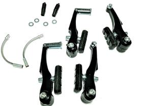 Freio V-Brake Bicicleta Manete Alumínio Logan Preto Freio V-Brake Bicicleta Manete Alumínio Logan Preto