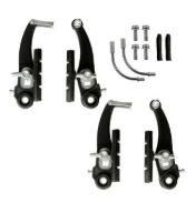 Freio v-brake nylon com sapata pino preto Freio v-brake nylon com sapata pino preto