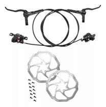 Freios Shimano Mt200 Hidráulicos c/ Discos De 6 Parafusos