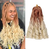 French Curl Braiding Hair TUVOJALE 30 cm, 8 pacotes sintéticos
