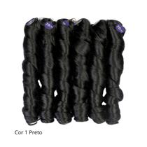 French Curl Ser Mulher 480gr 70cm + Anel Para Trança Fibra Premium Pré-Esticada