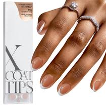French Gel Nail Tips Btartbox Nails XCOATTIPS Brown Extra Short