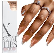 French Tip Gel Nails Btartbox Nails XCOATTIPS Brown Coffin