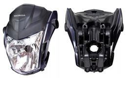 Frente Completa Aranha Farol Fan 160 2024 Cinza Embaré Semelhante Modelo Original