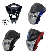 Frente Farol Completa Preta Com Aranha Fan 160 Ano 2022