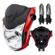 Frente Farol Completo com Piscas LED CG Fan 160 22 a 24 Frente Farol Completo com Piscas LED CG Fan 160 22 a 24