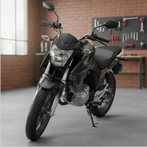 Frente Farol Completo Suporte Aranha Titan 160 2022 a 2024 Preto Stylu