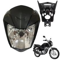 Frente Farol Completo Suporte Aranha Titan 160 2022 a 2024 Preto Stylu Frente Farol Completo Suporte Aranha Titan 160 2022 a 2024 Preto Stylu
