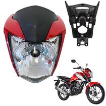 Frente Farol Completo Suporte Aranha Titan 160 2022 a 2024 Vermelho Marrakesh Stylu Frente Farol Completo Suporte Aranha Titan 160 2022 a 2024 Vermelho Marrakesh Stylu